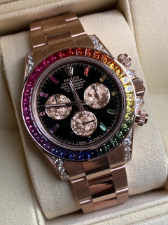 ROLEX 勞力士 116505後鑲彩虹鑽